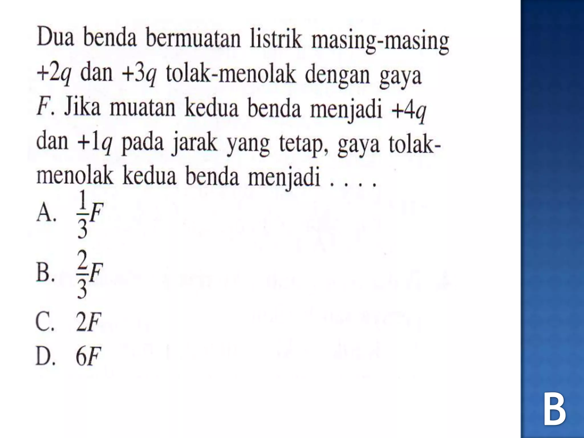 No.12 soal un 2012 fisika listrik statis
