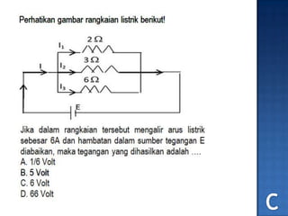 No.13 soal un 2012 fisika listrik dinamis | PDF
