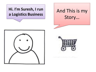 And This is my Story… Hi. I’m Suresh, I run a Logistics Business  