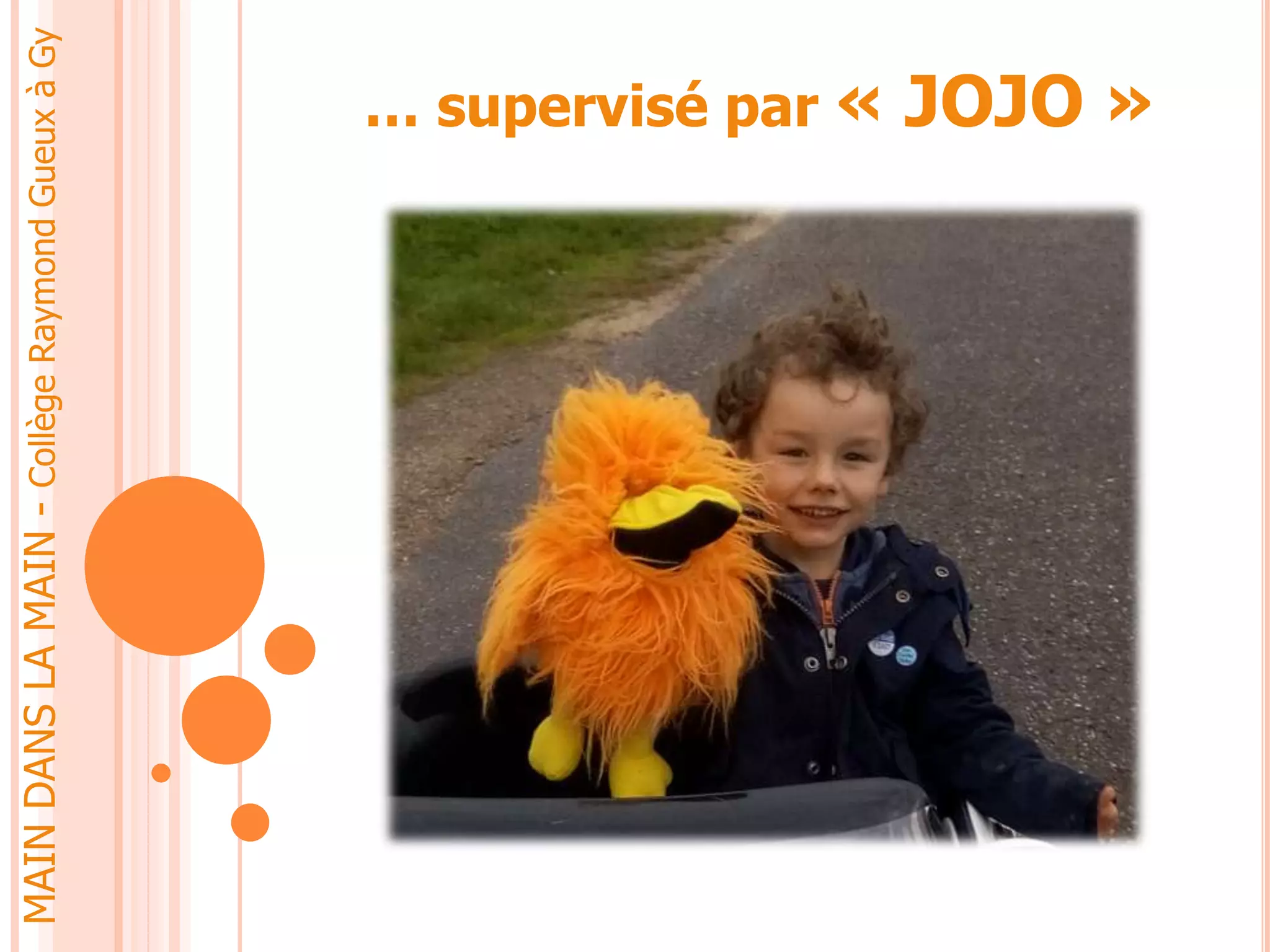… supervisé par « JOJO »
MAINDANSLAMAIN-CollègeRaymondGueuxàGy
 