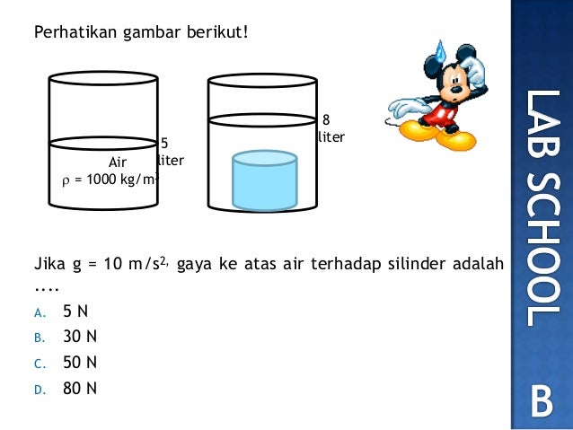 No.8 soal un 2012 fisika tekanan