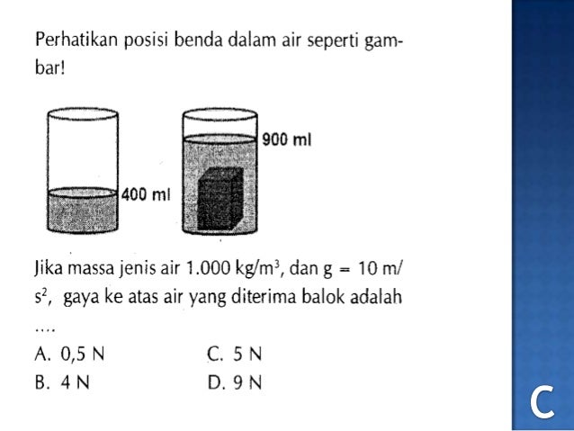 No.8 soal un 2012 fisika tekanan