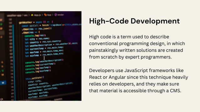 No-Code vs. Low-Code vs. High-Code | PPT