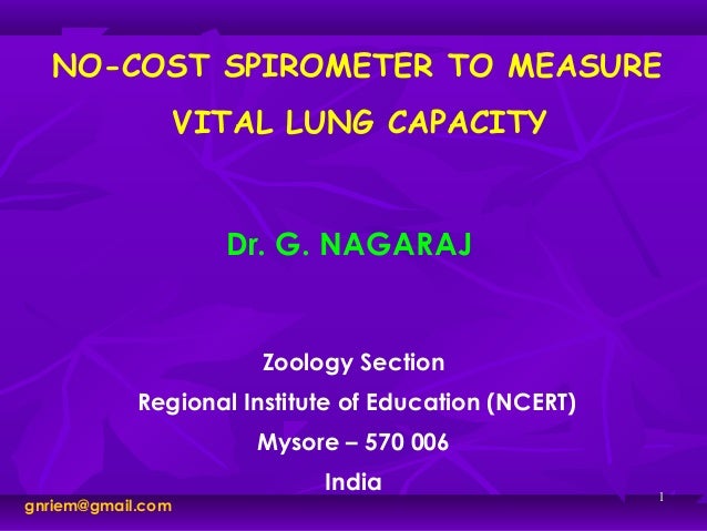 no cost spirometer to measure vital lung capacity dr g nagaraj how a spirometer works