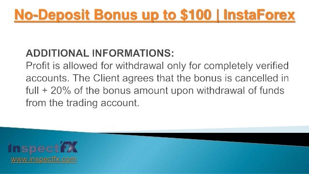 Insta forex 100 bonus