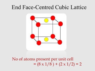 No. of atoms in a unit cell | PPTX