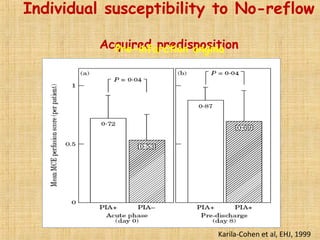 Karila-Cohen et al, EHJ, 1999
Individual susceptibility to No-reflow
Acquired predispositionPre-infarction angina
 