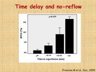 Time delay and no-reflow
Francone M et al, Jacc, 2009
 