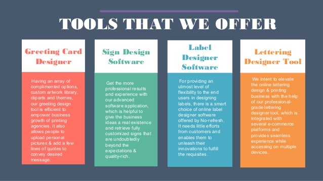 online card designing