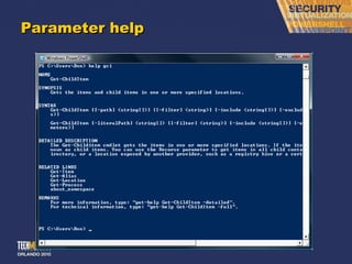 Parameter help 