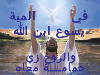 ‫المية‬    ‫في‬
 ‫يسوع ابن ا‬

  ‫والروح زي‬
‫حمامـــة معاه‬
 