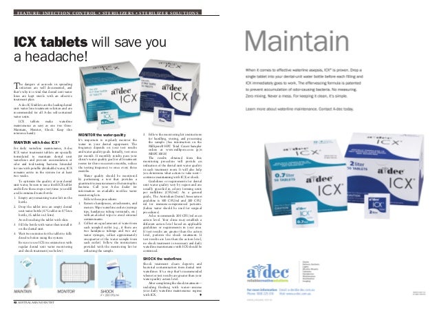 Icx Tablets Will Save You A Headache In Your Waterline Maintenance Pr