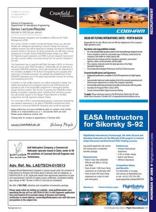TEL+44(0)2086524897FAX+44(0)2086523779EMAILclassified.services@rbi.co.ukCLASSIFIED
42 | Flight International | 10-16 September 2013 ﬂightglobal.com
HEAD OFFICE, BALAKA, KURMITOLA, DHAKA-1229, BANGLADESH,
PHONE: 8901600-14, 8901680-94, FAX: 88-02-8901558,www.biman-airlines.com
SALE AND LEASEBACK
Biman Bangladesh Airlines is looking for
reputable Lessors, Banks and other financial
institutions to take over the purchase of its firm
orders for 2 (two) new Boeing737-800 aircraft
due for delivery in November and December
2015, and leaseback to Biman for a period of
ten (10) years from said date, with options to
extend. Pre-delivery payments are due in
October 2013.
Details are available on Biman website
www.biman-airlines.com
So you want to be an airline pilot?
The right training will ensure you are best placed to achieve that dream. CTC
Wings is one of the world’s leading airline training programmes. Our airline
focused approach fully prepares you for operating one of today’s next generation
aircraft and our pilots are highly sought after by leading airlines worldwide.
Apply to CTC Wings - where the best pilots train - and make your career fly today.
Next CTC Wings Careers Event - 02 November 2013. Register now!
TRAINING TOMORROW’S
AIRLINE PILOTS TODAY
CTC WINGS
MAKE YOUR CAREER FLY
visit ctcwings.com to learn more
committed to excellence
Tenders
Courses and tuition
%XLOGRXUFDUHHU
7UDLQLQJFRXUVHVWRWDNHRXWKHUH
ZZZÀLJKWJOREDOFRPWUDLQLQJ
 
