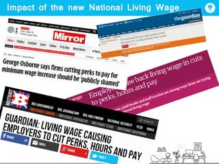 Impact of the new National Living Wage
 