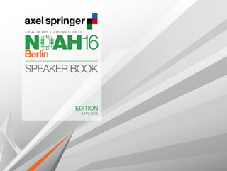 SPEAKER BOOK
EDITION
MAY 2016
 