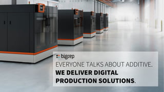 - Strictly private and confidential -1
EVERYONE TALKS ABOUT ADDITIVE.
WE DELIVER DIGITAL
PRODUCTION SOLUTIONS.
 
