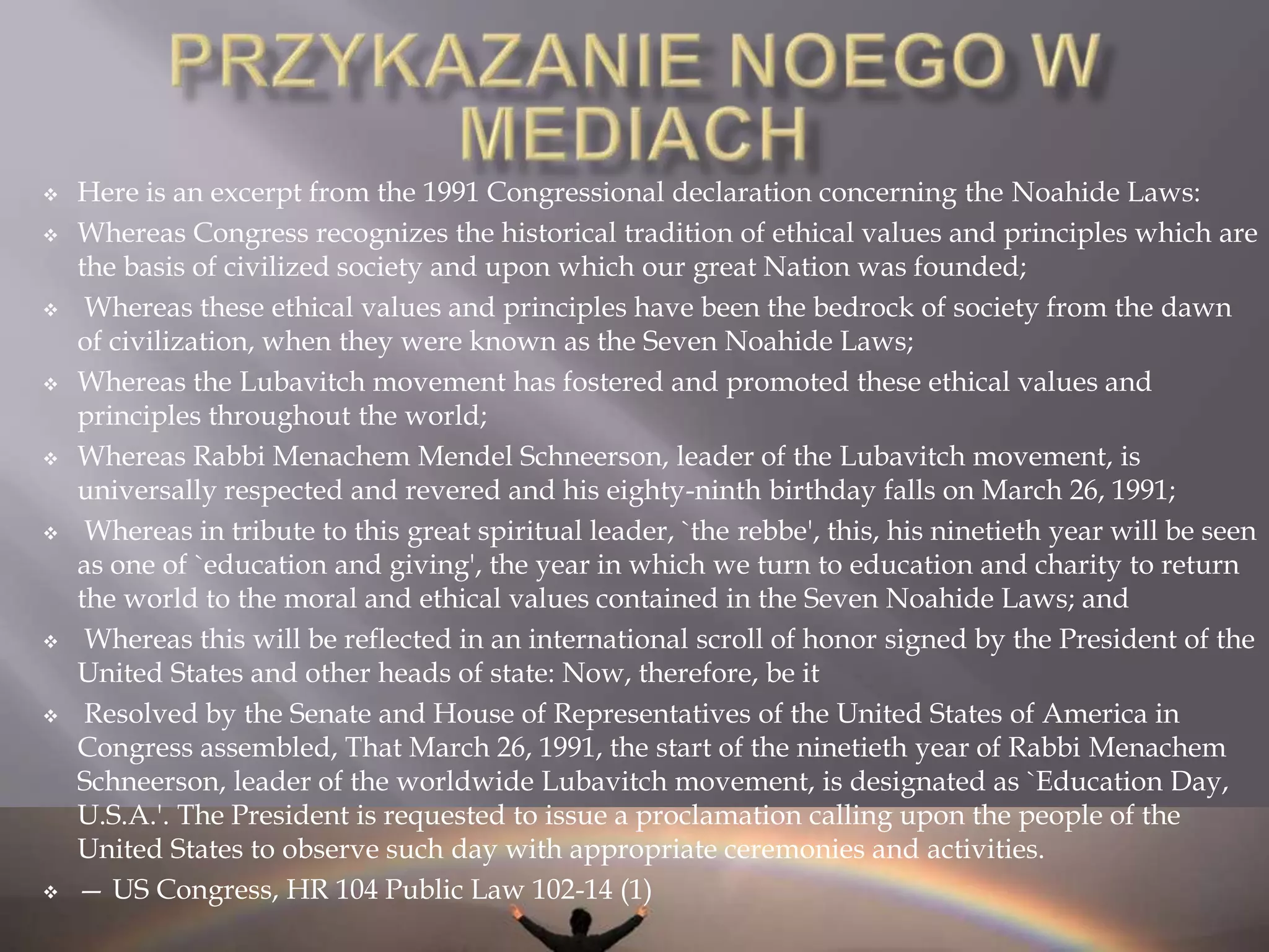 ZAKAZ MORDERSTWA6Kto przeleje krew człowieka, przez człowieka krew jego przelaną będzie; bo na obraz Boży stworzył człowieka! (Bereszit 9:6)