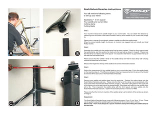 Ridley Seat Mast Cuttiing Instructions