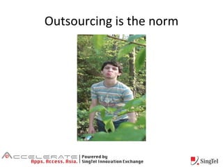 Outsourcing is the norm 