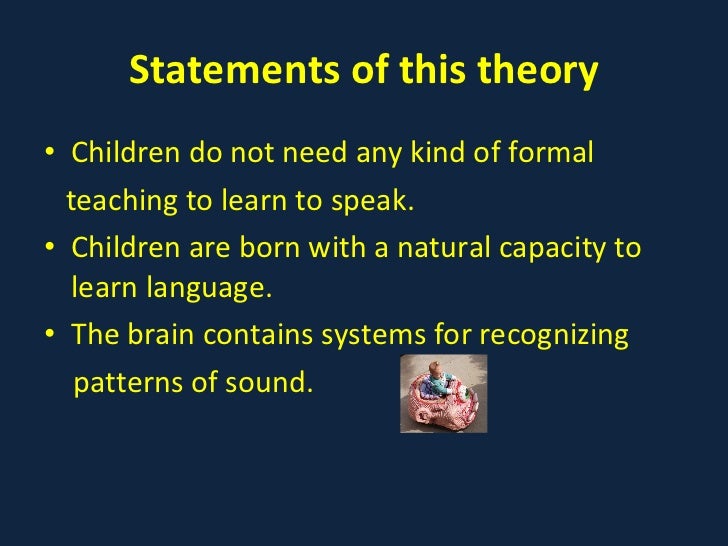 Noam Chomsky's theory by Summer Gomez