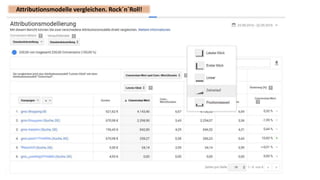 .de Digital Analytics: Measure Meetup CGN #3
Attributionsmodelle vergleichen. Rock´n´Roll!
 