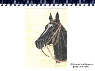 Lápiz acuarerable sobre
   papel. Año 1995.
 