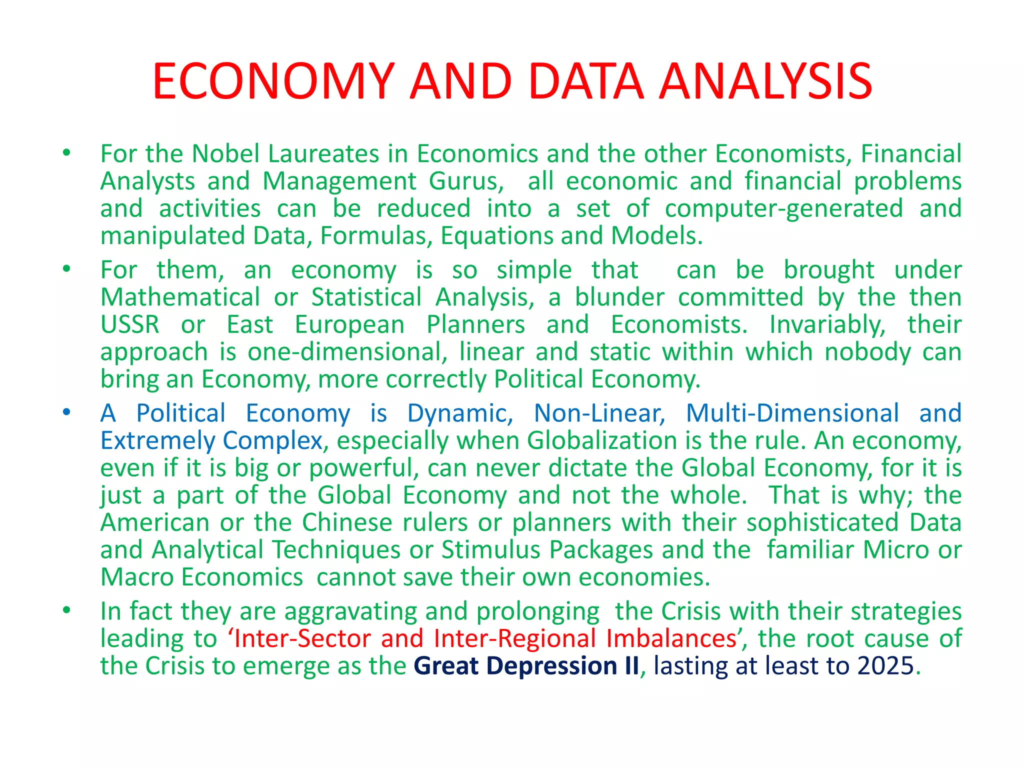 FROM RECESSION TO THE GREAT DEPRESSION II LASTING TILL 2025 WHAT IS