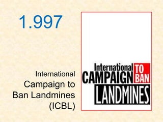 1.997

     International
  Campaign to
Ban Landmines
        (ICBL)
 