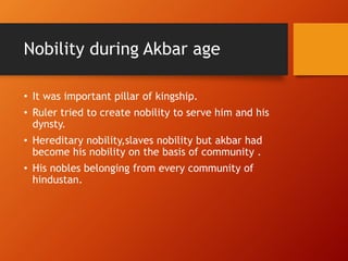Nobility during the akbar the great | PPTX