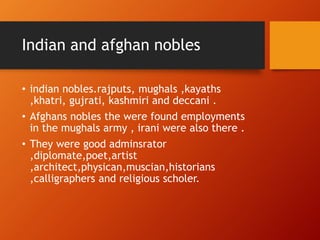 Nobility during the akbar the great | PPTX