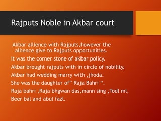 Nobility during the akbar the great | PPTX