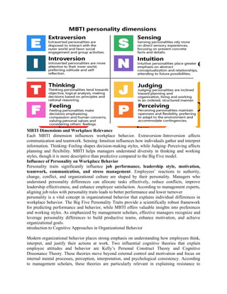 Noble Behaviour management & organization behaviour for Management students | DOCX