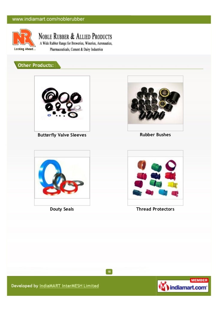 Noble Rubber & Allied Products, Mumbai, Rubber Range