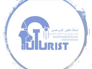 ‫حسن‬ ‫اكرم‬ ‫دكتور‬ ‫أستاذ‬
‫والمشاريع‬ ‫االعمال‬ ‫إدارة‬ ‫في‬ ‫دولي‬ ‫خبير‬
akramkram@yahoo.com
+201014356420
 