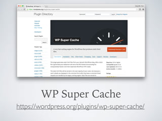 WP Super Cache
https://wordpress.org/plugins/wp-super-cache/
 