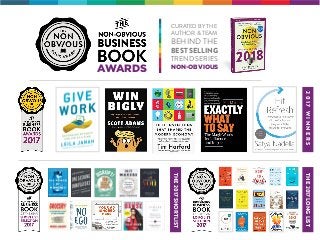 CURATED BY THE
AUTHOR & TEAM
BEHIND THE
BEST SELLING
TREND SERIES
NON-OBVIOUS
AWARDS
2017WINNERS
THE2017SHORTLIST
THE2017L...