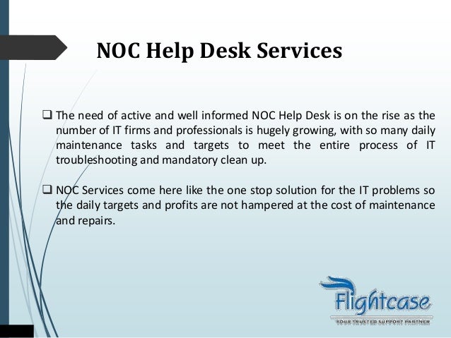 Noc And It Help Desk Services