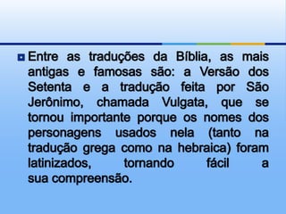 Noção geral sobre a bíblia - n. 2