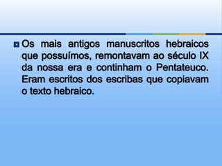 Noção geral sobre a bíblia - n. 2