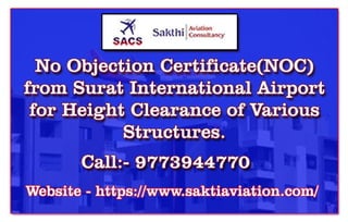 NOC from Surat International Airport - Sakthi Aviation Consultancy Services