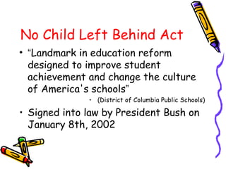 No child left behind ppt. | PPT