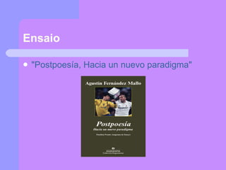 Ensaio "Postpoesía, Hacia un nuevo paradigma"   