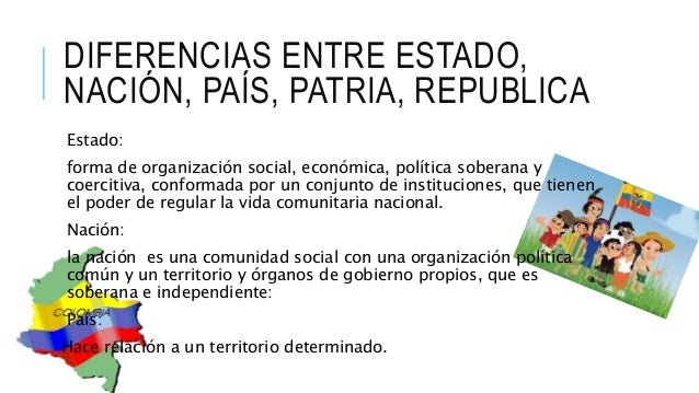 Nocion de estado(diferencias y semejanzas)