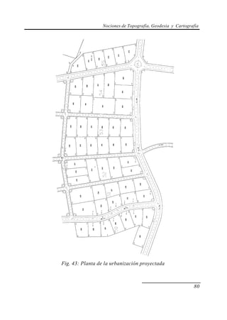 Nociones de Topografía, Geodesia y Cartografía
80
Fig. 43: Planta de la urbanización proyectada
 
