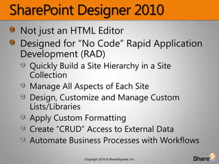 No Code Sharepoint Solutions | PPT