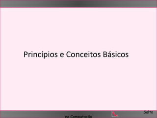 Salto 
Princípios e Conceitos Básicos 
na Computação 
 