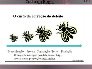 Salto 
na Computação Custo do Bug 
 