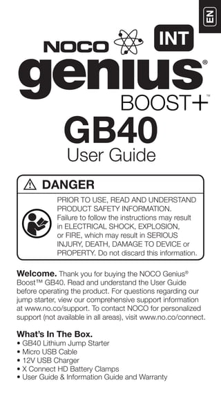 Noco Boost Plus Gb40 Manual Pdf