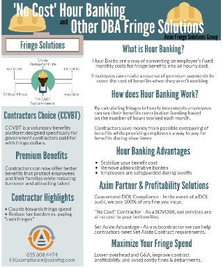 "No Cost" Hour Banking & Other DBA Fringe Solutions