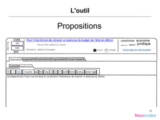 L'outil Propositions 